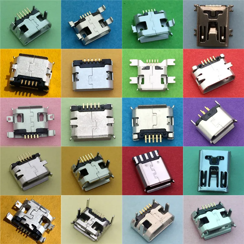 20 modeli złącze żeńskie Micro USB 5pin do ładowania telefonu komórkowego gniazdo SMT złącze jack danych Port PCB Board Drop Shipping