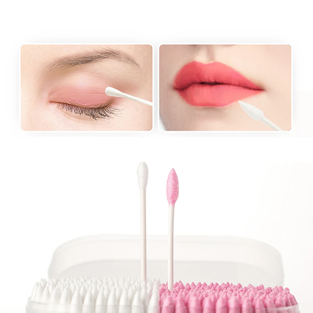 100/200/300Pcs Disposable Home Dual Heads Ear Cleaning Makeup Cotton Swabs Buds Cotton Swabs Removing Tools Make Up Tools Kit