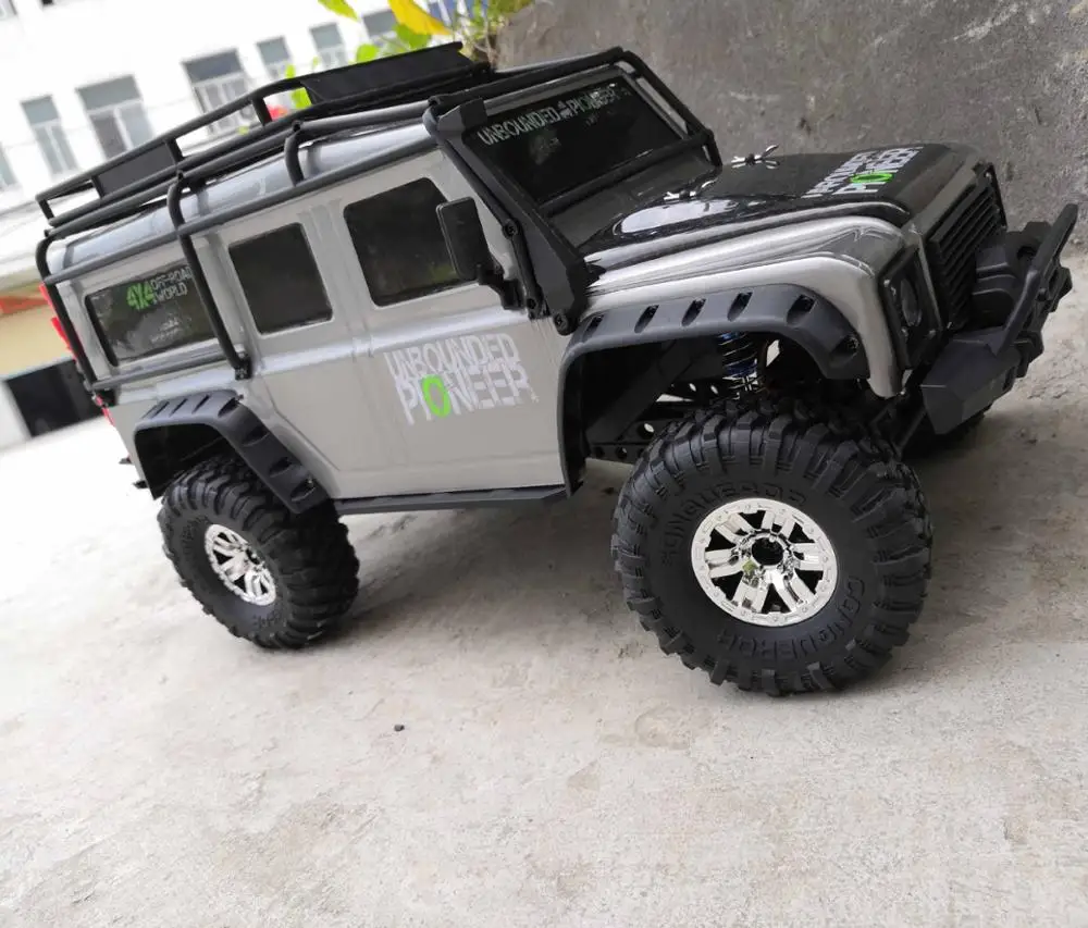 High Speed Retrofit Electric Wireless Control Simulation Land Rover Pickup RC Car 1:10 2.4G 4WD Shock Absorber Off Road Vehicle