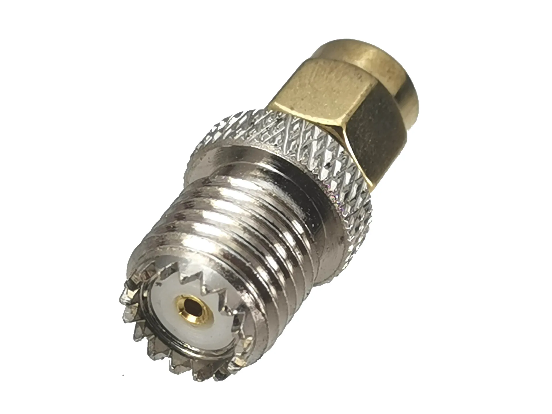 مقبس ذكر SMA إلى مقبس أنثى UHF صغير محول RF محوري ، محول موصل ، محطة سلك مستقيمة 50Ohm ، جديد ، 1 mi