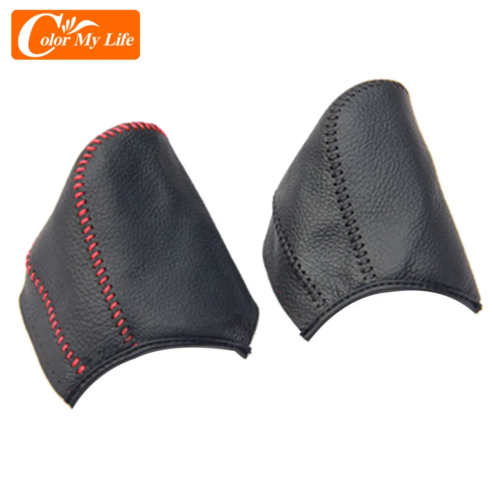 Car Leather Head Shift Knob Protection Cover for Honda Vezel HRV HR-V 2014 - 2022 AT Gear Shift Collars Protection Case Covers