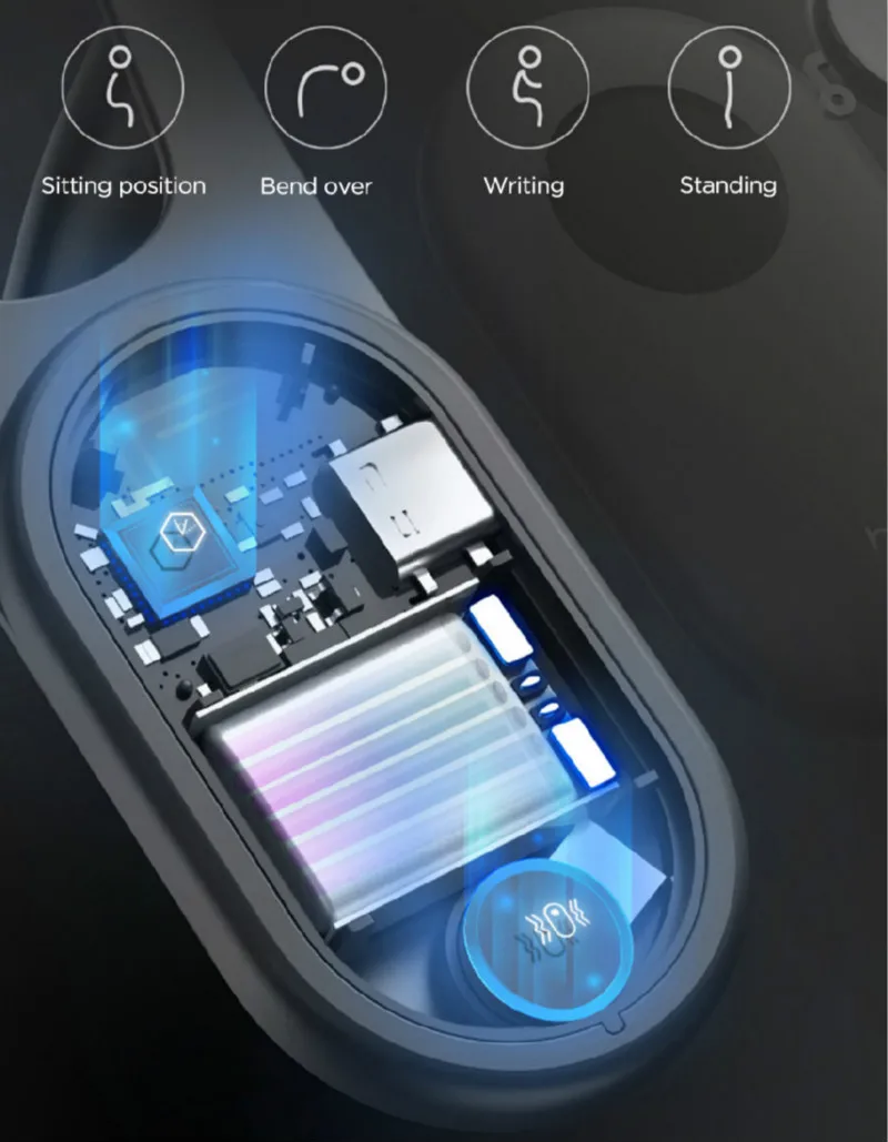 Global Version Hipee Smart Posture Correction Device Real-Time ScientificTraining Monitoring Corrector for Adult