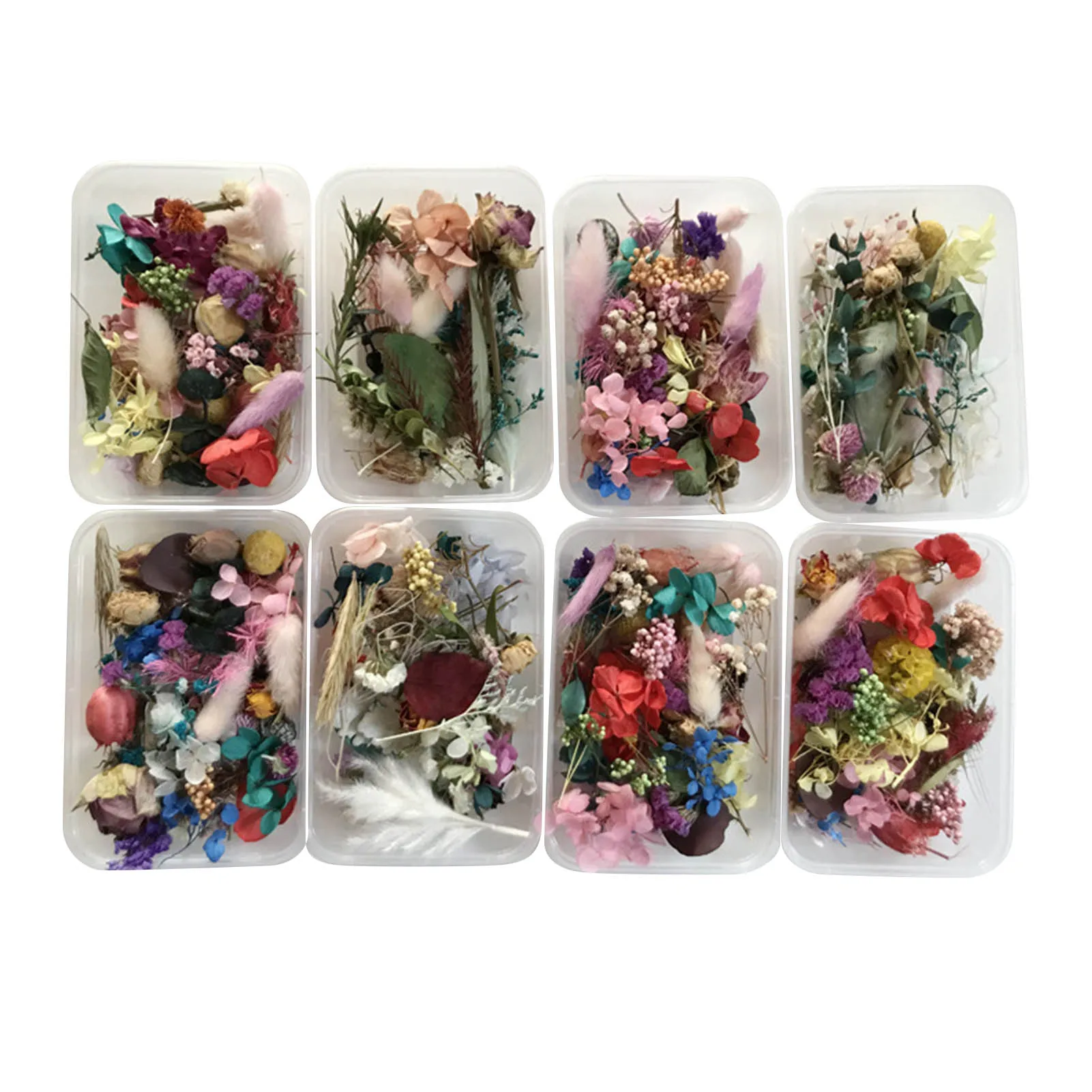 Natural Dried Flower Kit Pressed Artwork Handcrafts Leaves Herb DIY Dry Plants Scented Candle Making Craft For Home Decor