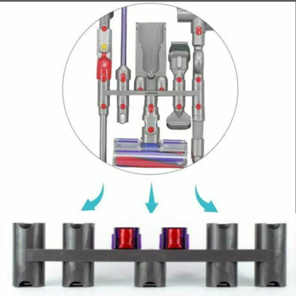 เก็บตัวยึดตัวจับสำหรับ Dyson V7 V8 V10 V11 V12 V15ชิ้นส่วนเครื่องดูดฝุ่นอุปกรณ์เสริมแปรงหัวฉีดฐาน Docks Bracket