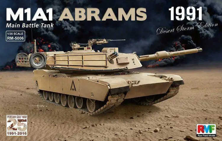 

RMF model kit 1/35 RM-5006 M1A1 ABRAMS Main battle tank 1991