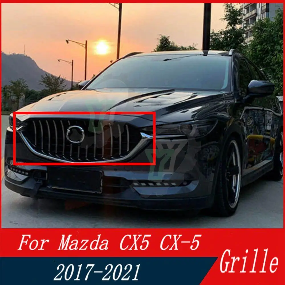 

Front Bumper Upper Grille modified GT/Diamond style Racing Grill For Mazda CX-5 CX5 2017 2018 2019 2020 2021 Car Accessory