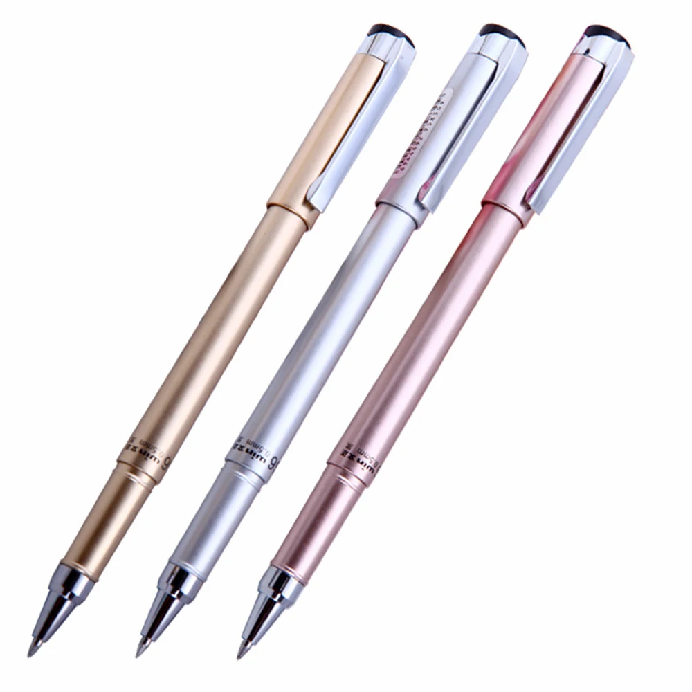 2 Pcs Upscale Business Signature Pen Gel Pens Material Escolar School Stationary Supplies Promotions Gift