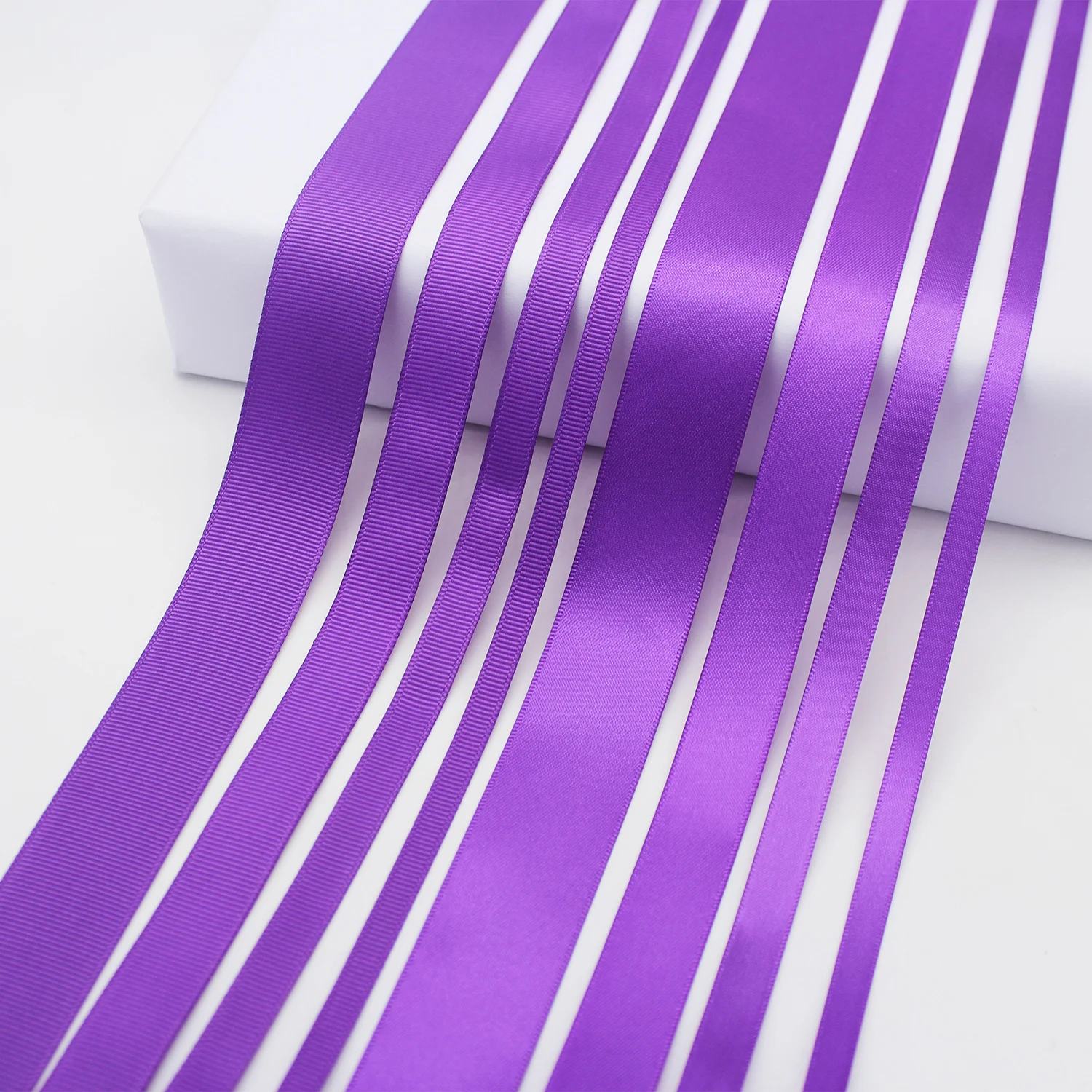 5 Meter/Lot Purple Color Grosgrain Ribbon Polyester Satin Ribbon for DIY Gril Wedding Scrapbooking Decoration Clothes Accessorie