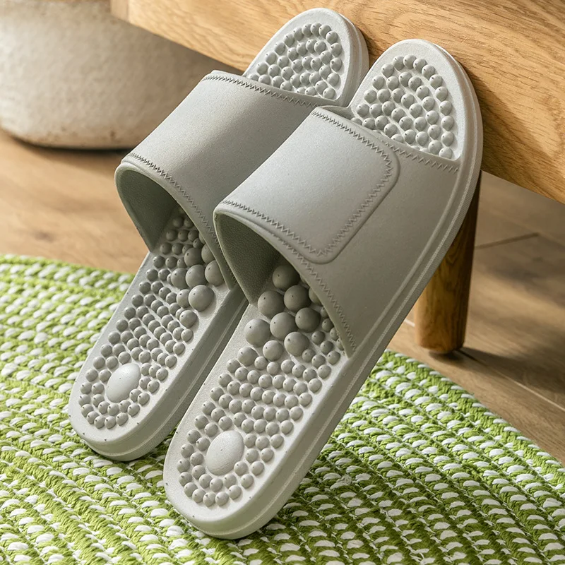 3D Summer Slippers Couple Unisex Soft Non-Slip Bath Shoes Wear-Resistant Flipflops Shower Indoor Home Men Sandal Massage Plantar