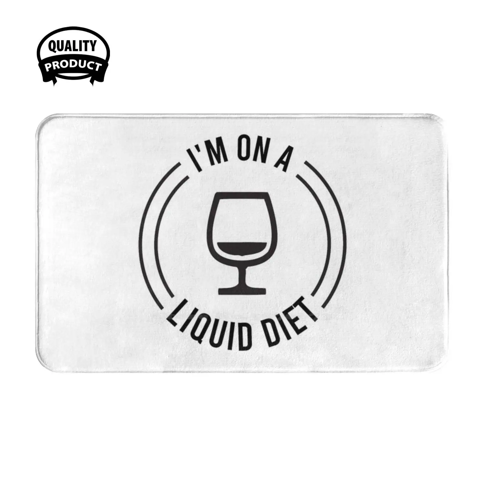 I'M On A Liquid Diet Funny Gift For Cognac Lover Soft Cushion Home Carpet Door Mat Car Rug Funny For Lover Im On A Liquid Diet