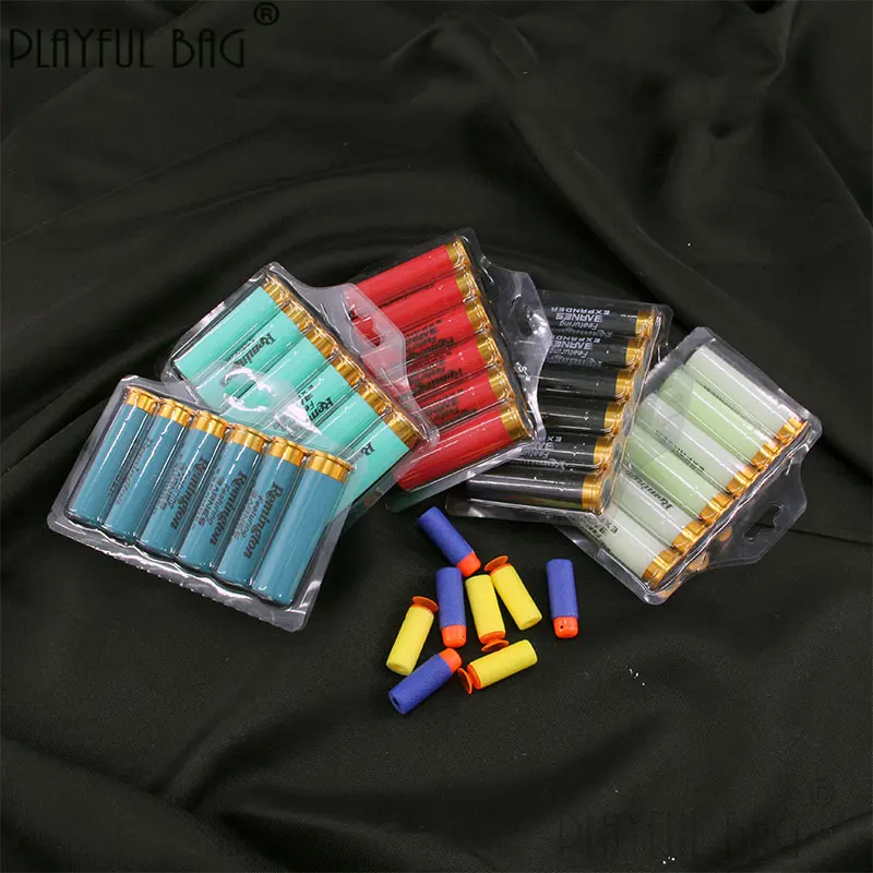 

PB Playful bag UDL XM1014 M870 soft bullet shell Upgrade material decorative CS parts EVA foam bullets Shell throwing toys QF26S