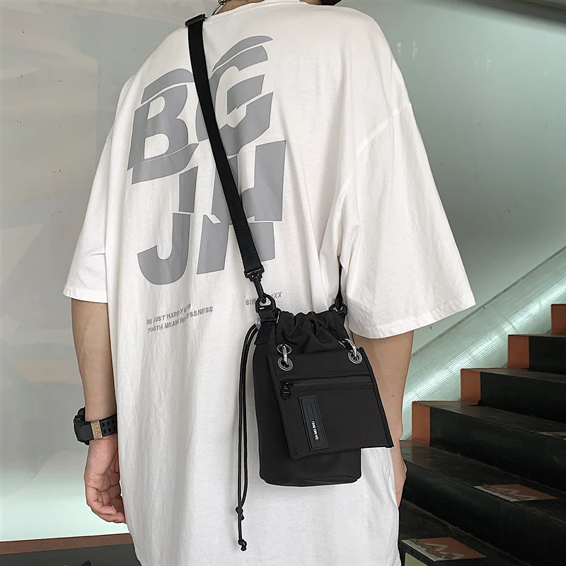 Mobile Phone Bag Fashion Brand Put Mobile Phone Small Bag Casual Couple Carry Small Satchel Messenger Bag Ins Fashion