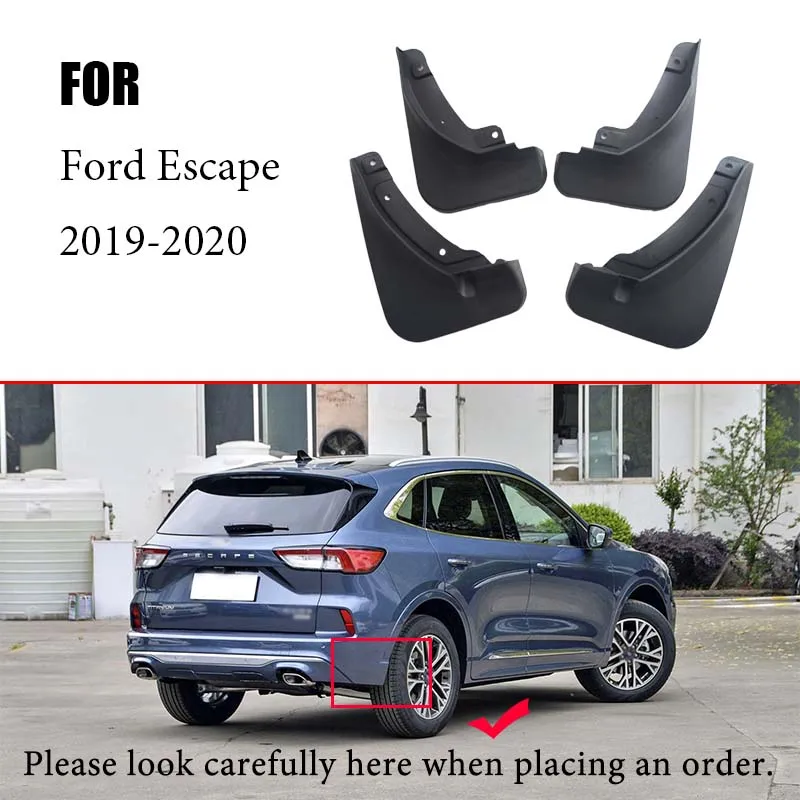 Car Mudflaps FOR Ford Escape 2019-2020 Mudguards Splash Mud Flap Guard Fenders Mudguard Accessories Auto Styline Front Rear