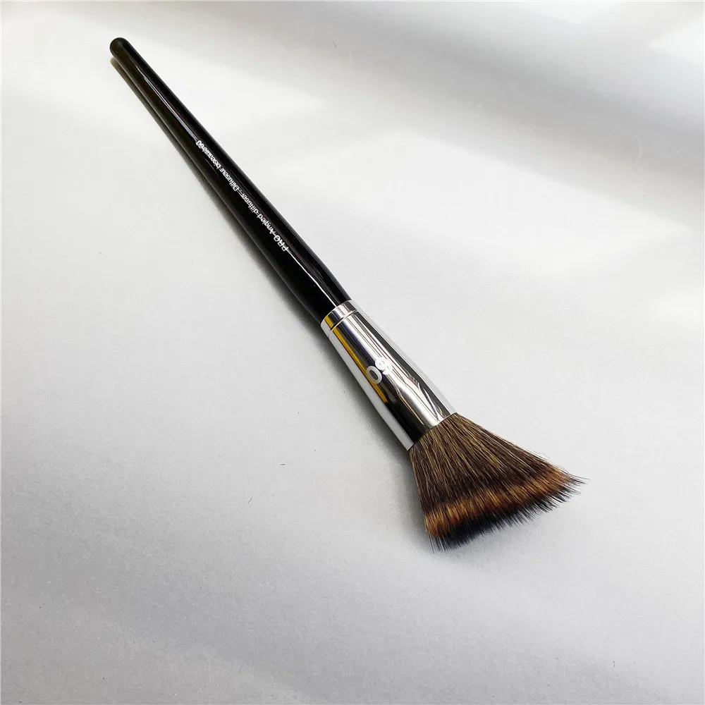 Pro Makeup Brushes Angled Diffuser 60 Foundation 64 with Soft Synthetic Hair Cosmetic Tool for Contour Highlighter Blush Powder