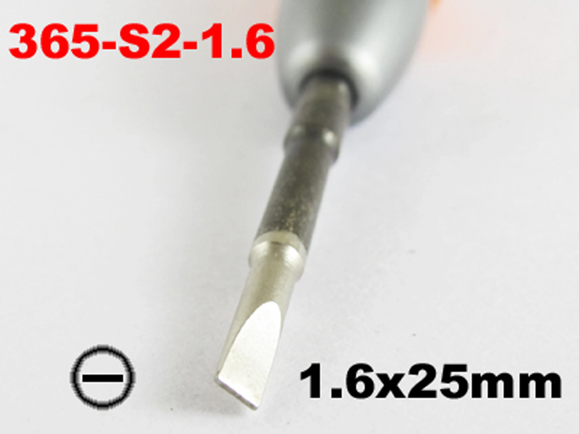 1pc 1.6*25mm HUIJIAQI Zinc Alloy CR-V Screwdriver Slotted Screwdriver Tool