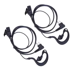 2Pcs 2-Pin Mic PTT Earpiece Headset for Motorola CB Radio CP88 CP040 CP100 for Motorola XTN XV AX Series Radio