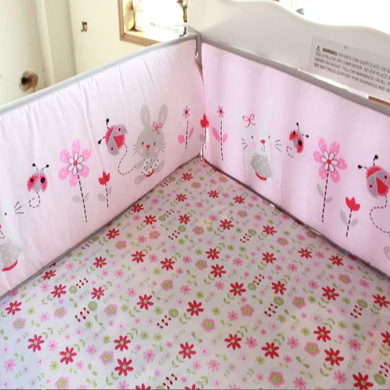 Cotton Nordic Girl Crib Bedding Sets Newborns Mattress Cover Crib Burskirs Crib Bedding Girl Provide Personal Custom Make