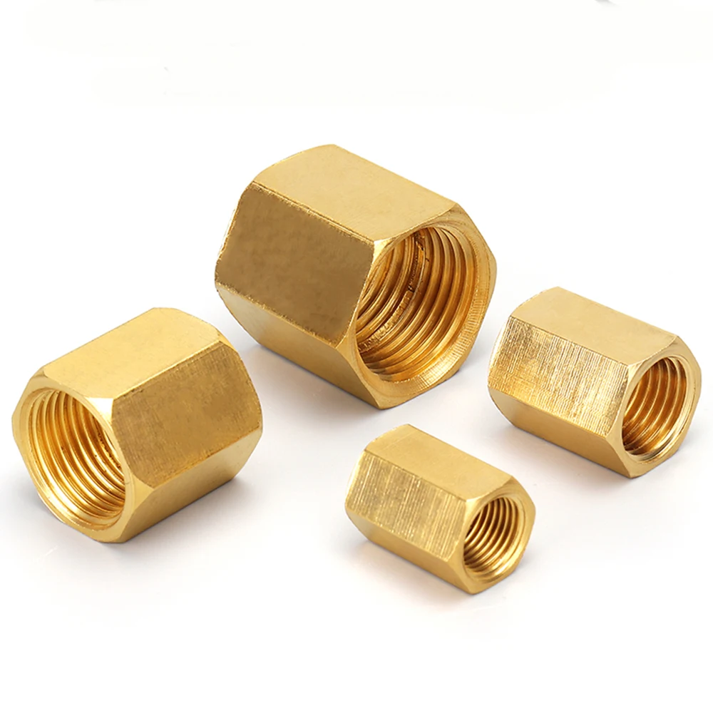 

Brass Pipe Fitting Copper Hose Hex Coupling Coupler Fast Connetor Female Thread 1/8" 1/4" 3/8" 1/2" 3/4" BSP For Water Fuel Gas