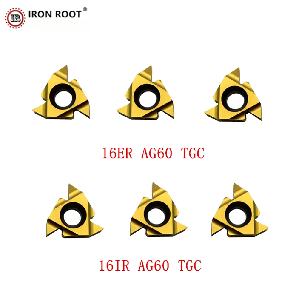 

IRON ROOT 16IR ,16ER AG55 TGC CNC Lathe Tools, Metal Cutting Tools,Threaded Carbide Inserts, For SER,SEL Threaded Tool Holder