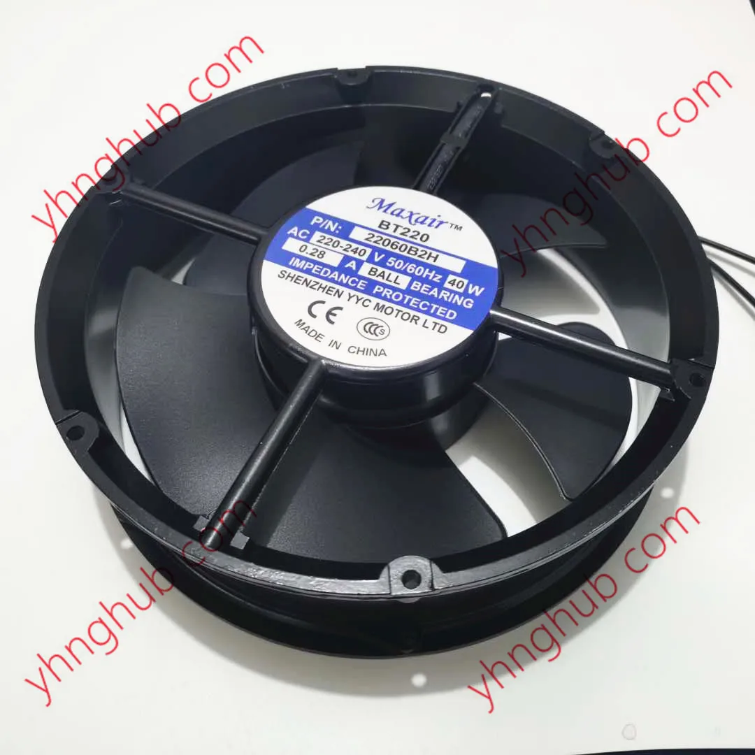 

BT22060B2H AC 220V 40W 220x220x60mm 2-Wire Server Cooling Fan