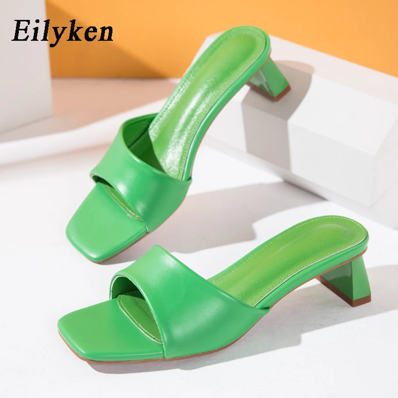 Eilyken Summer Brand Slippers Women Outdoor Beach Flip Flop Open Toe Flat Casual Low Heel Leisure Sandal Female Slides