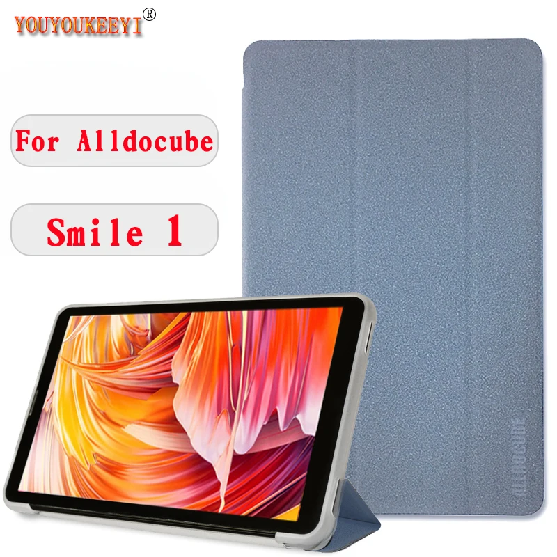 

Ultra Thin Three Fold Stand Case For Alldocube Smile 1 8inch Tablet Soft TPU Drop Resistance Cover For SMILE 1 New Tablet