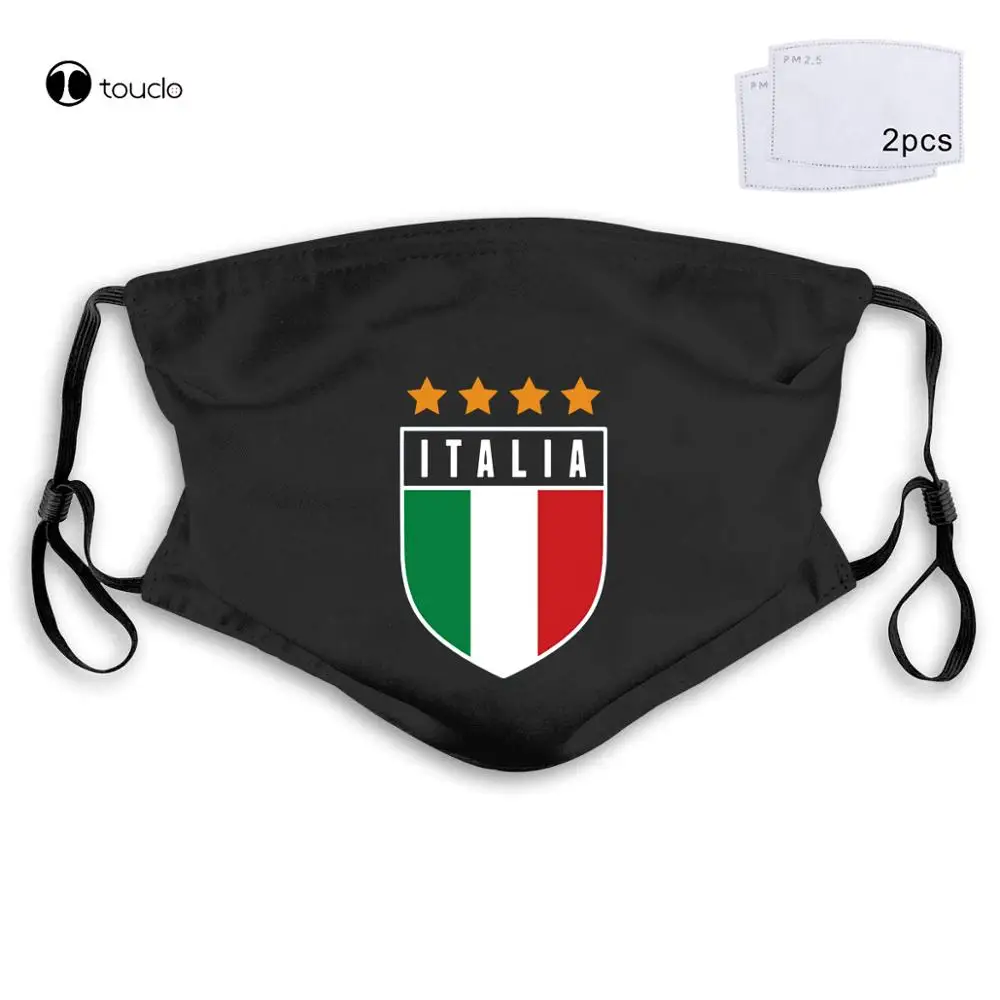 

Retro Italy Footballer Italia Legends Face Mask Filter Pocket Cloth Reusable Washable