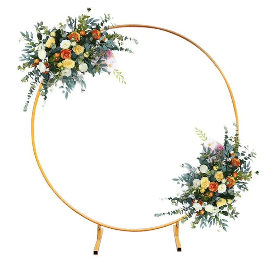 

Wedding props large iron circle arch background single arch flower door outdoor lawn wedding flower door shelf