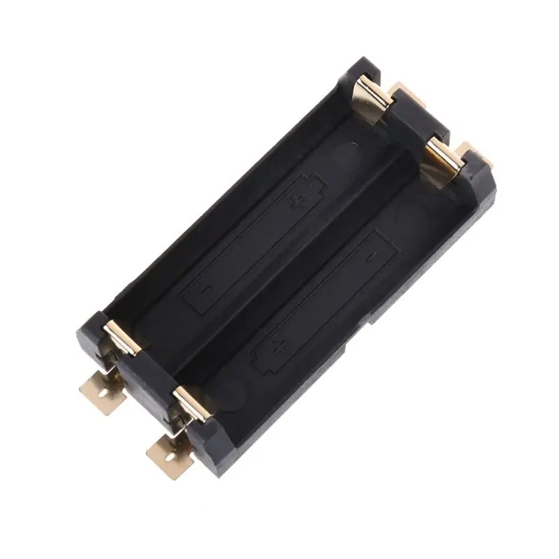 

Позолоченный держатель для 2-х слотов батарей AA SMD SMT 2 * AA, чехол для хранения батарей с зеркальной литиевой батареей, пружинная коробка