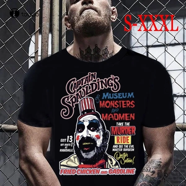 

Новая популярная мужская футболка Captain Spaulding