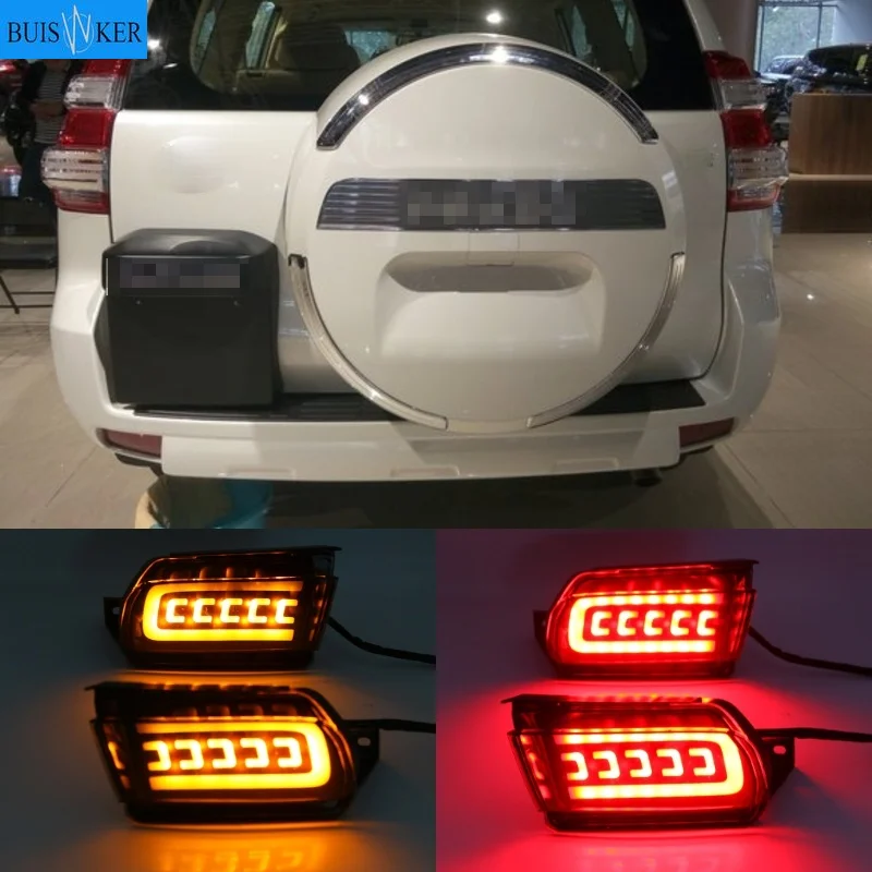 

For Toyota Land Cruiser Prado 150 LC150 FJ150 GRJ150 2010 - 2020 LED Reflector Rear Bumper Tail Light Brake Light turn signal