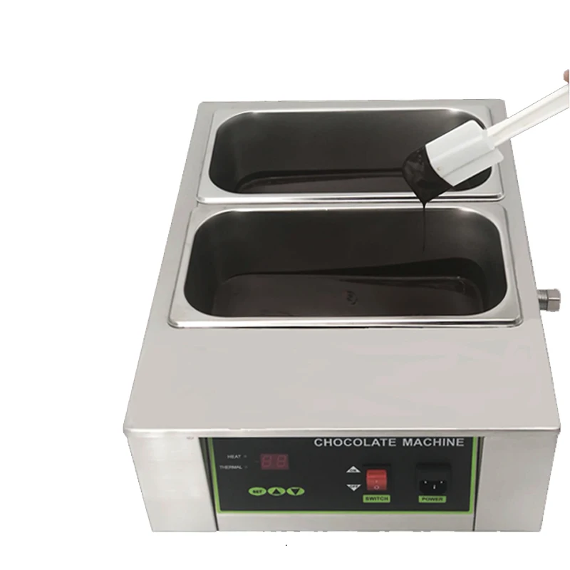 230V/110V 1000W Electric Chocolate Melting Furnace Chocolate Melter Stove Machine Melting Pot Double Cylinder