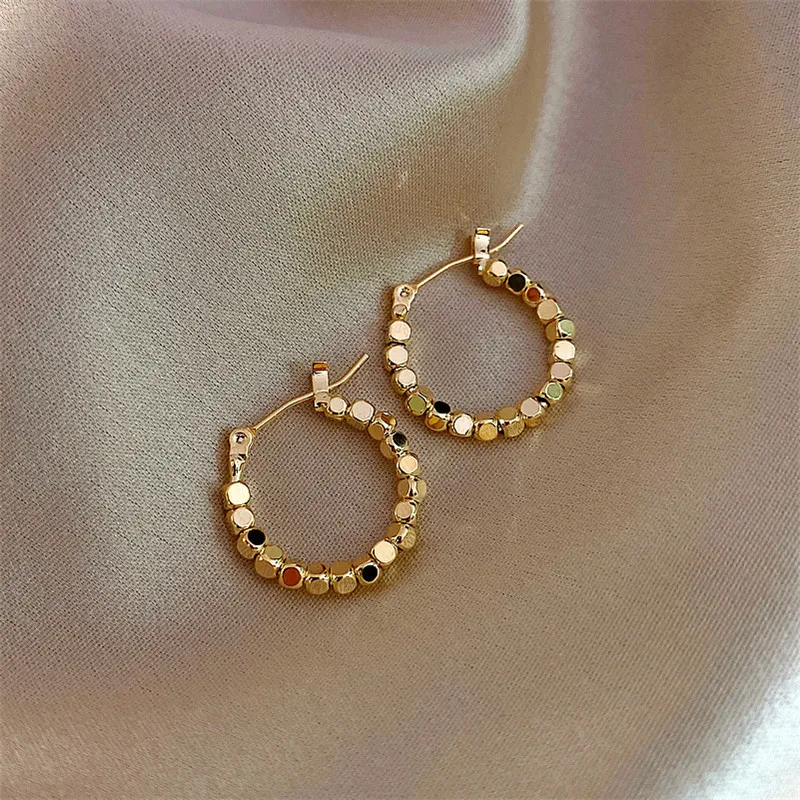 Adolph Metal Circle Hoop Earrings For Women New Personality Trendy Big Statement Square Summer Earrings Fashion Jewelry 2020 New