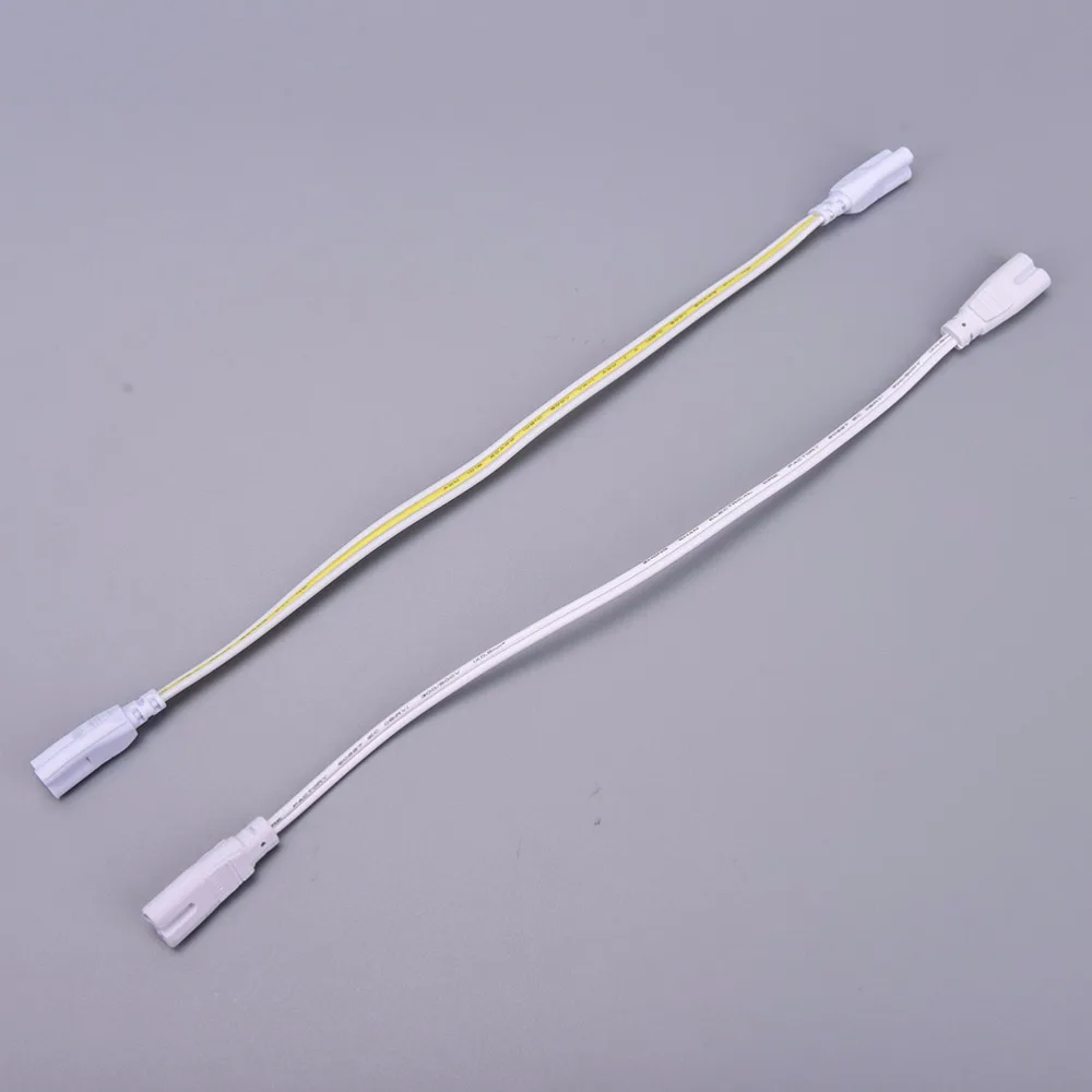 1PC LED Tube Connector 3Pin/2Pin Double-end Cable Wire 30cm Two-phase Three-phase T4 T5 T8  Lamp Lighting Connecting Wholesale