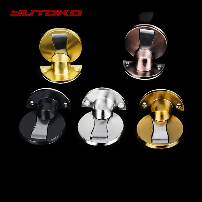 YUTOKO Magnetic Door Stopper Non-punch Six Colors Available Door Holder Hidden Nail-free Doorstop Furniture Door Hardware