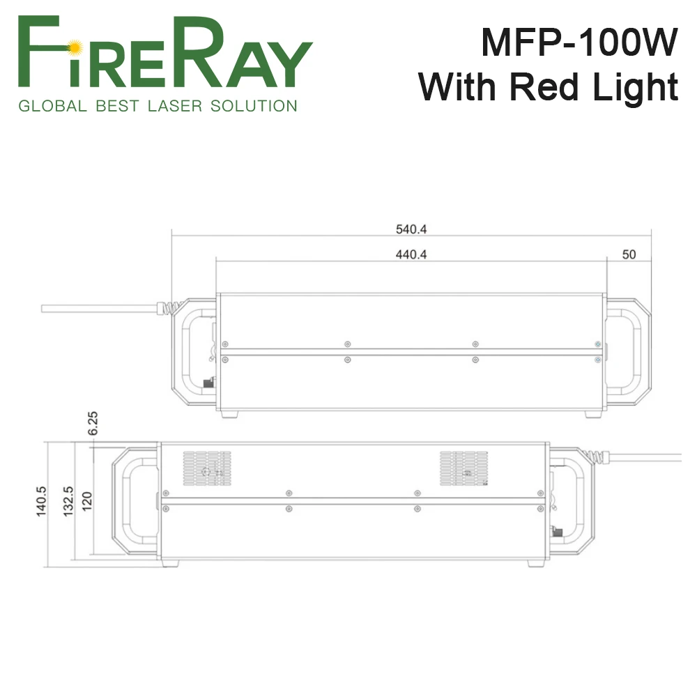 MAX MFP-100W مصدر ليزر الألياف النبضي Q-Switched Acousto-Optic لعلامات المعادن / النقش / النحت العميق / تنظيف السطح
