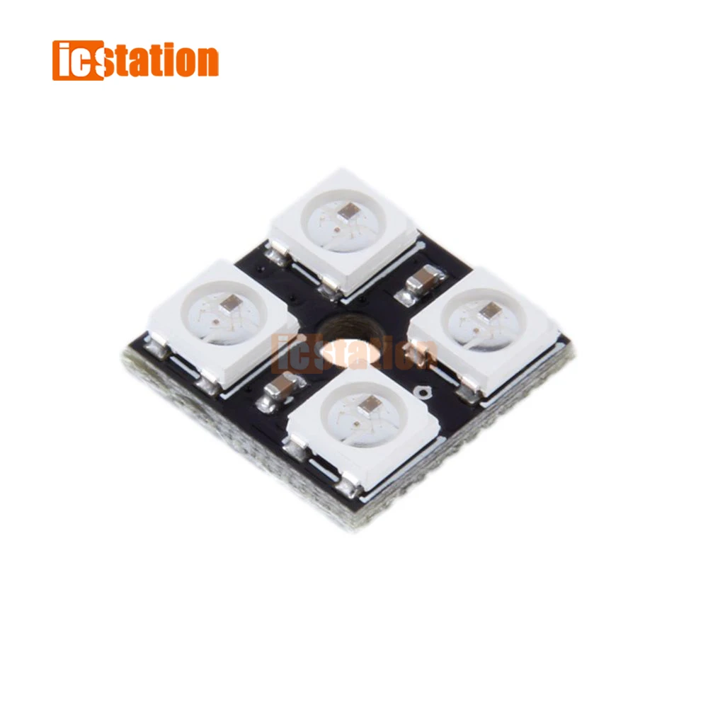 WS2812B-4 5V 5050 RGB LED Lamp Panel Board 4-Bit LED development board