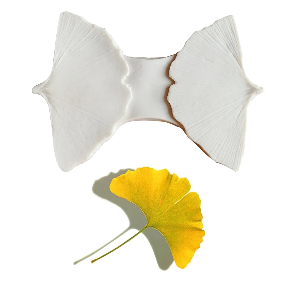 

Ginkgo Leaf Veiner Silicone Mould Cake Chocolate Fondant Gumpaste Sugar Clay Flower Cake Decorating Moulds DIY M2128