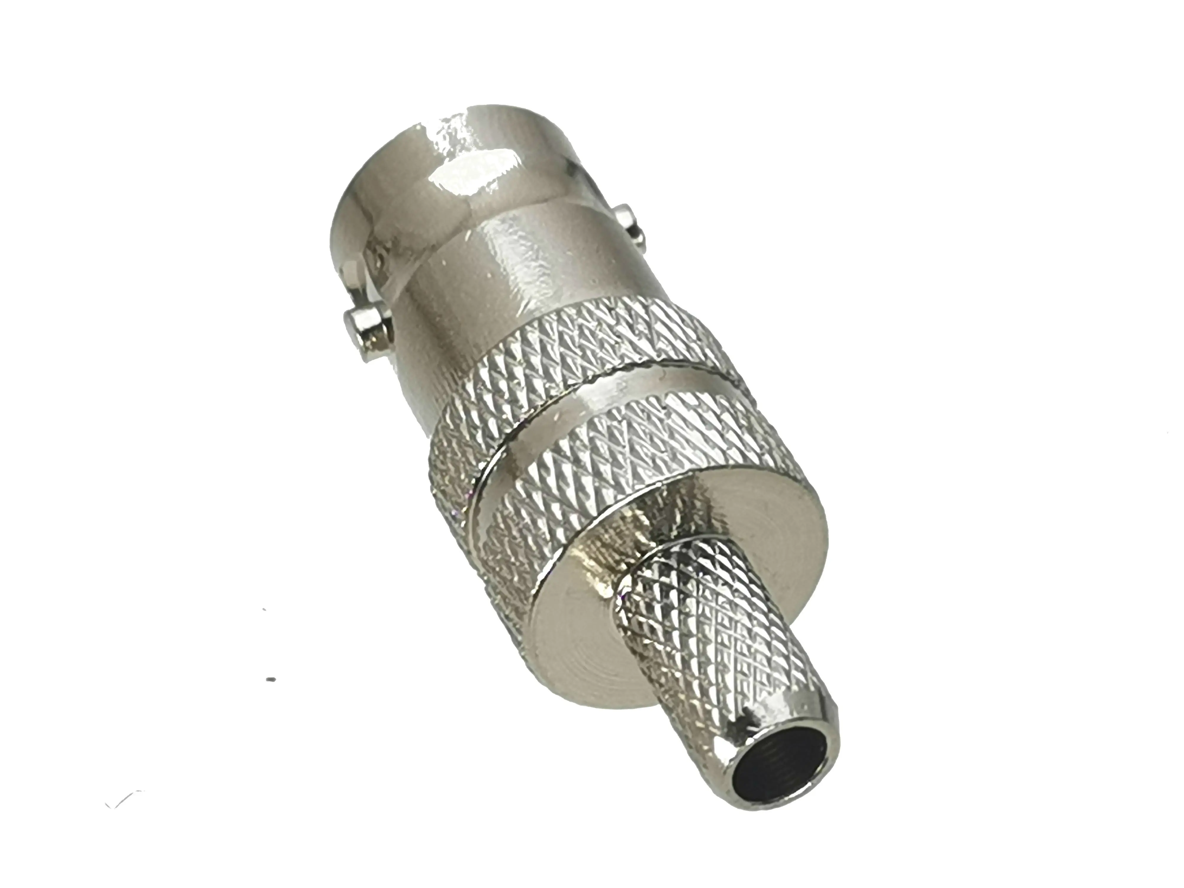 1Pcs Connector BNC Female Jack Crimp For RG58 RG142 LMR195 RG400 Cable 50ohm RF Adapter Coaxial High Quanlity