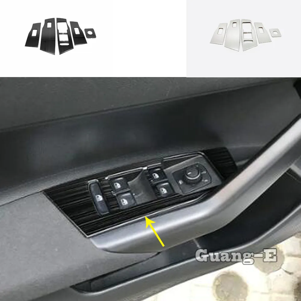 For Volkswagen VW Polo Hatchback 2019 2020 2021 2022 Car Sticker Handrail Armrest Door Window Glass Switch Panel Trim Frame