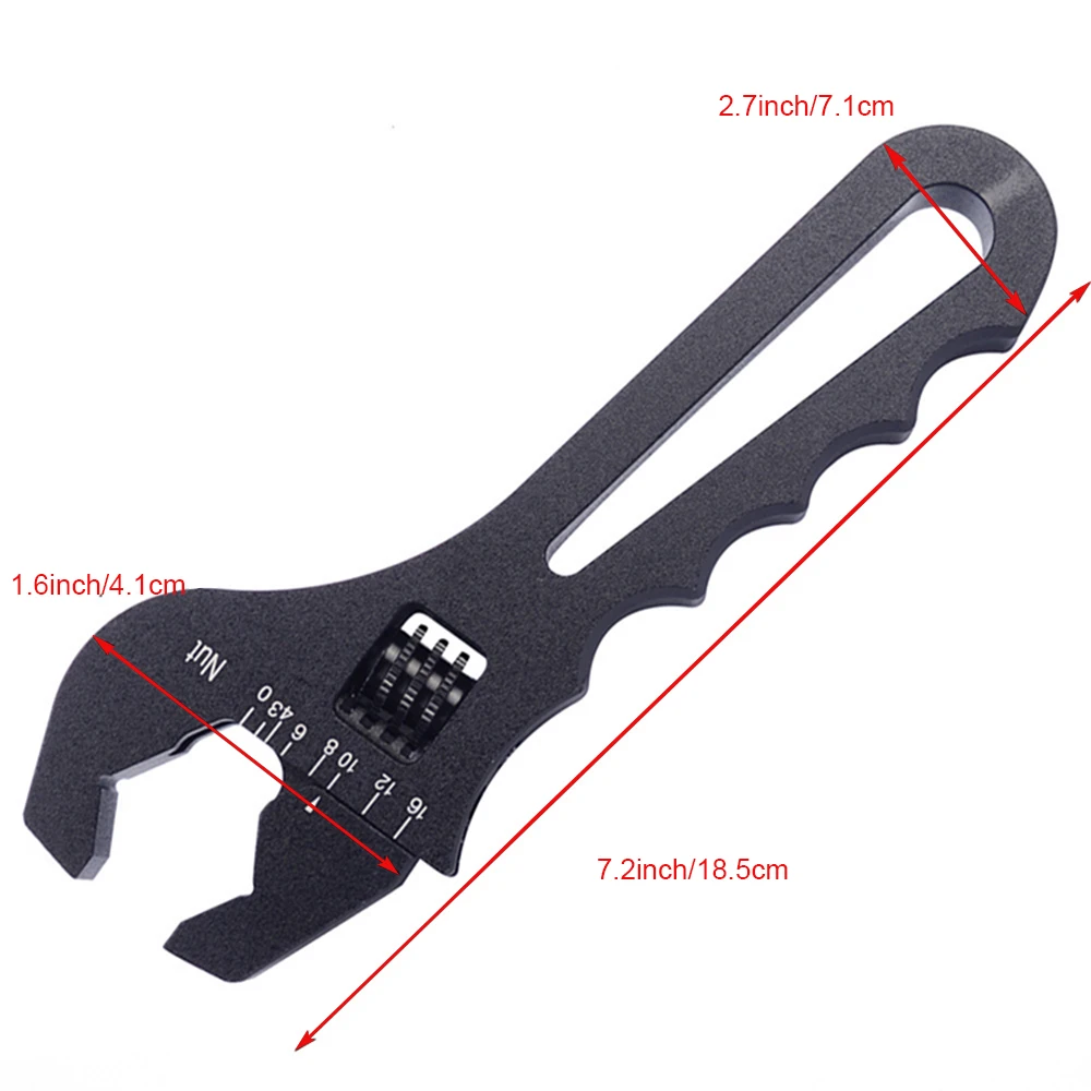 RESO--3AN-16AN Adjustable Wrench  Tool Spanner For Hose End Fitting Aluminum