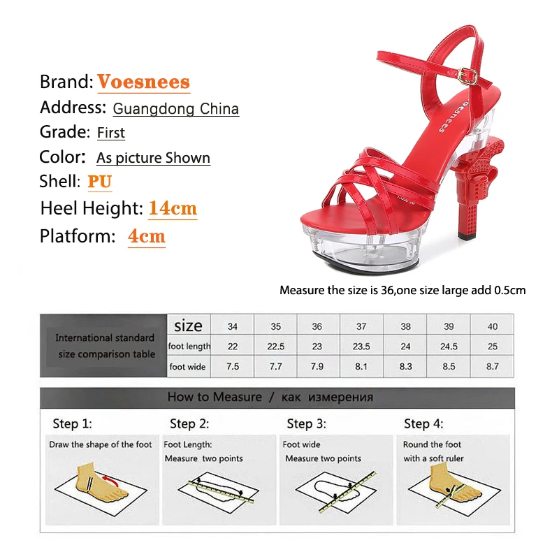 Platform Women Glitter Sandals Glowing Crystal Women Shoes Pistol Heel Sandals Cross-tied14cm High Heels Sexy Shoes Plus Size 43