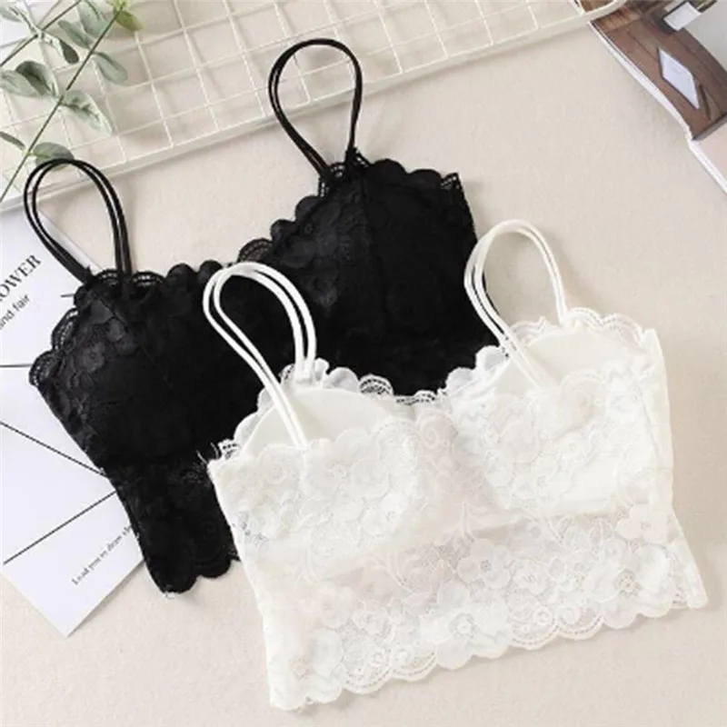 Fashion Women Bralette Bra Female Tops Hot Sale Female Lace Strap Wrapped Chest Shirt Top New Underwear Bras For Women