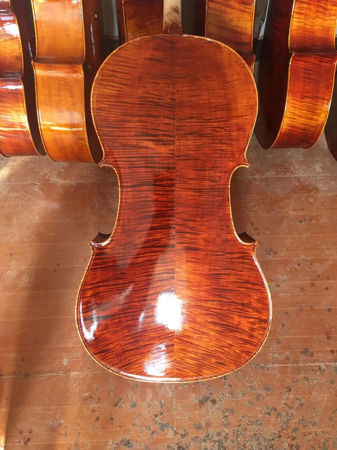 

purely handmade Jujube Varnish Cello 4/4 Natural Flamed Grade AAA Spruce Panel Violon Cello Musical Instruments factory wholesal