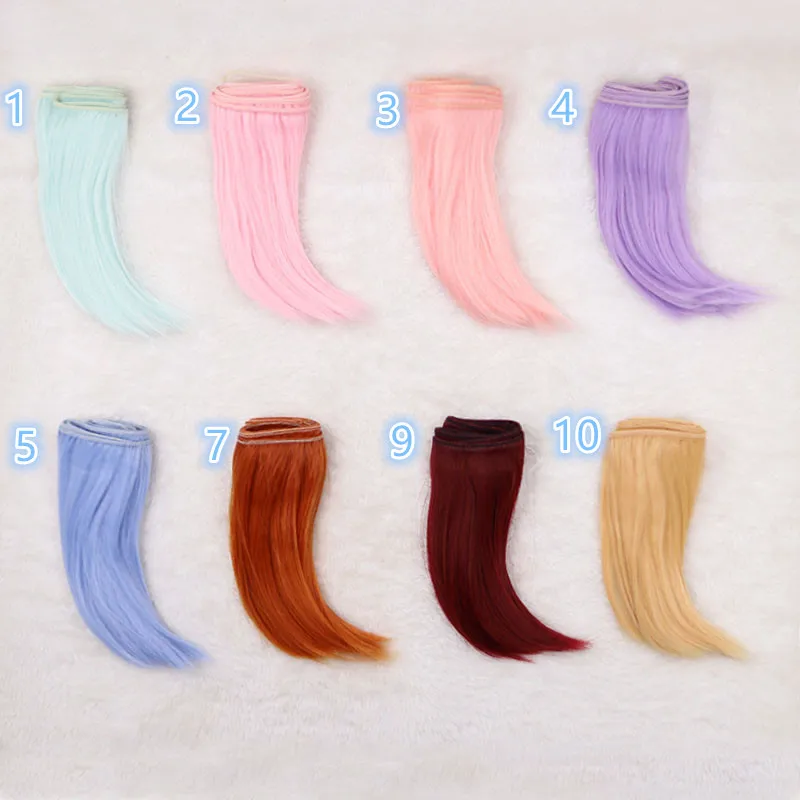 BJD doll wigs 10cm/15cm/25cm doll wigs for 1/3 1/4 1/6 BJD SD Chole DIY inner buckle doll wigs Fapai doll accessories