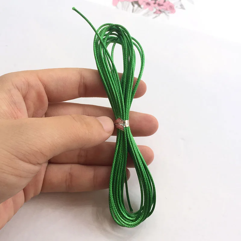 1 Mm 4 Mét Bông Sáp Dây Chiếu Trúc Hạt Sáp Dây Dây Trang Sức Làm Vòng Tay Vòng Cổ Tự Làm Macrame Đường Chỉ May