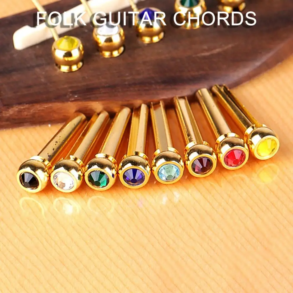 65% Discounts Hot! Strings Nail Better Resonance Guitar Accessories Copper Acoustic Guitar Fixed Cone Bridge Pin for Beginner