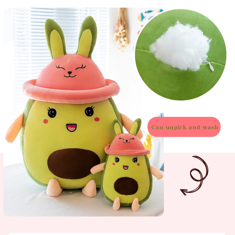 Boy Girl Avocado Style Large Plush Toy 80cm120cm Adult Car With Cartoon Comfortable Soft Lovely Cushion For Kid's Birthday Gift