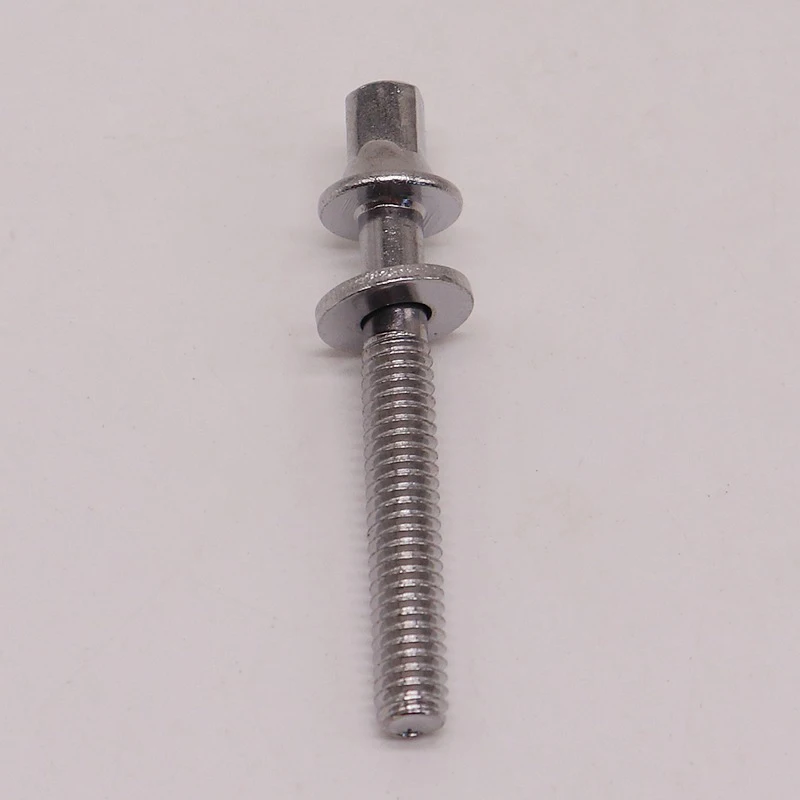 40mm 45mm 50mm 55mm M5 drum screws square head Imperial 7/32 specification silver drum bolts 6 pieces 1 lot