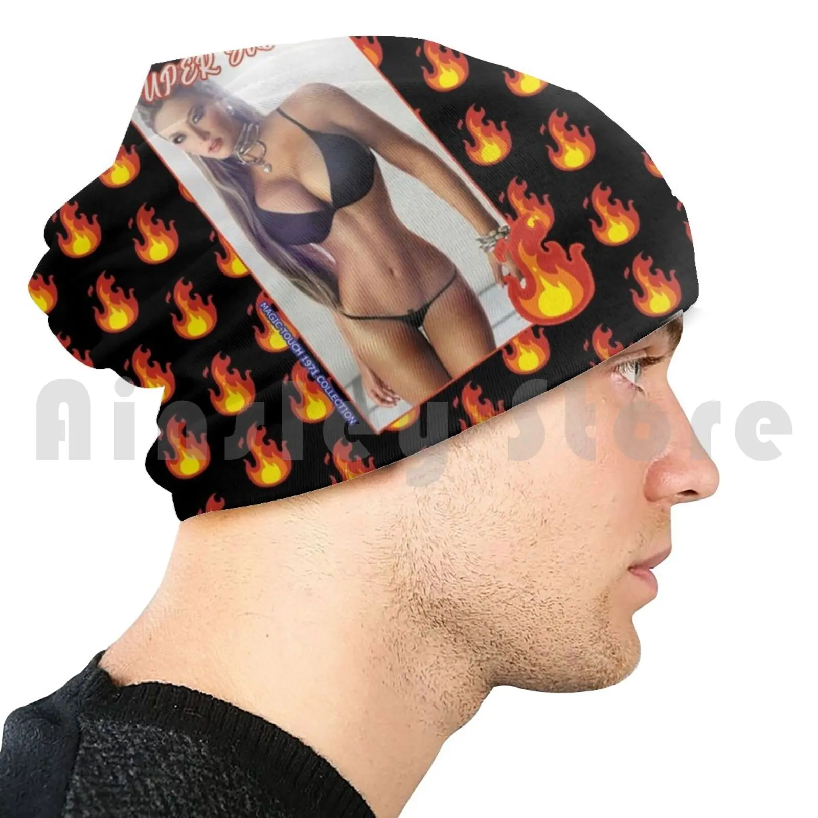 Super Sexy Girl – 14 Beanie Hedging Cap DIY Print Cushion Sexy Girls Cute Anime Hentai Manga Lips Pinup Red Sex Teeth Tumblr